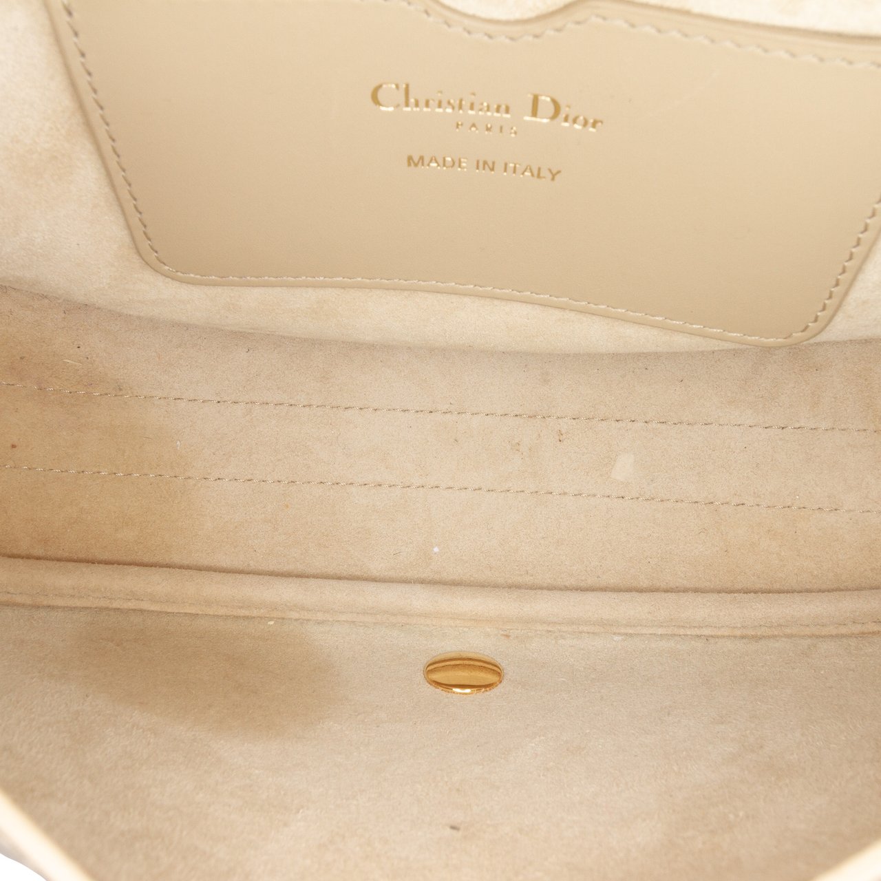 Dior Medium Leather Bobby Crossbody Bruin