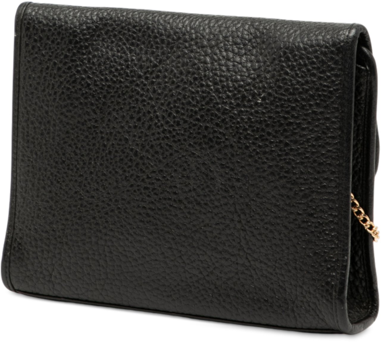 Dior Leather Chain Crossbody Zwart