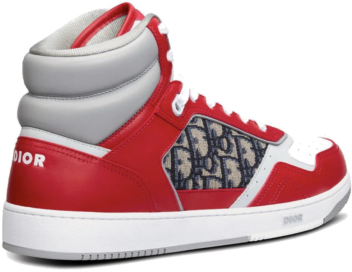 Dior Dior Oblique High-Top Sneakers Rood