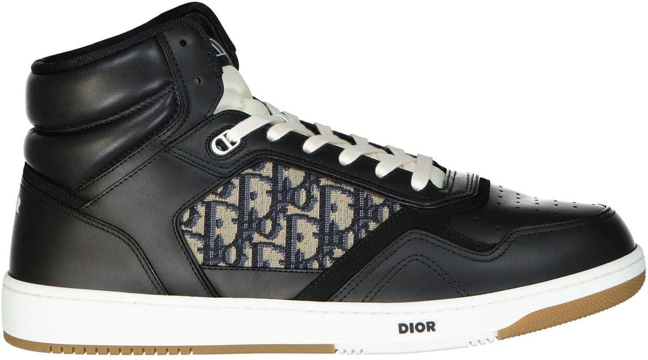Dior Dior High-Top Oblique Sneakers Zwart