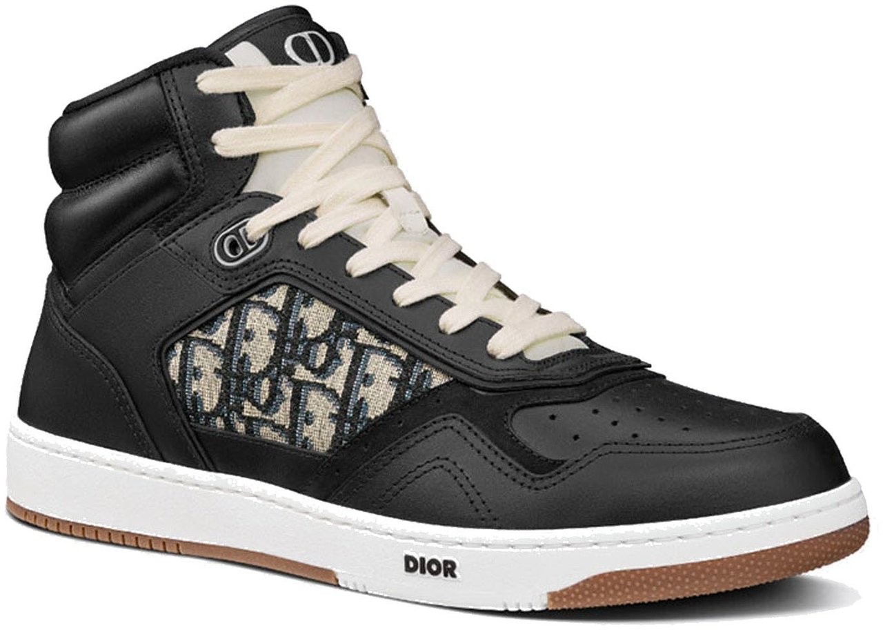 Dior Dior High-Top Oblique Sneakers Zwart