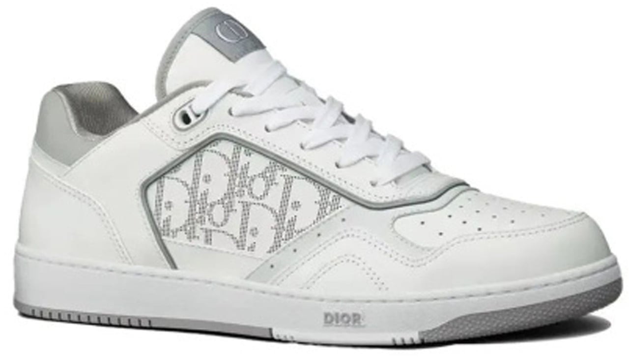 Dior Dior Oblique Leather Sneakers Wit