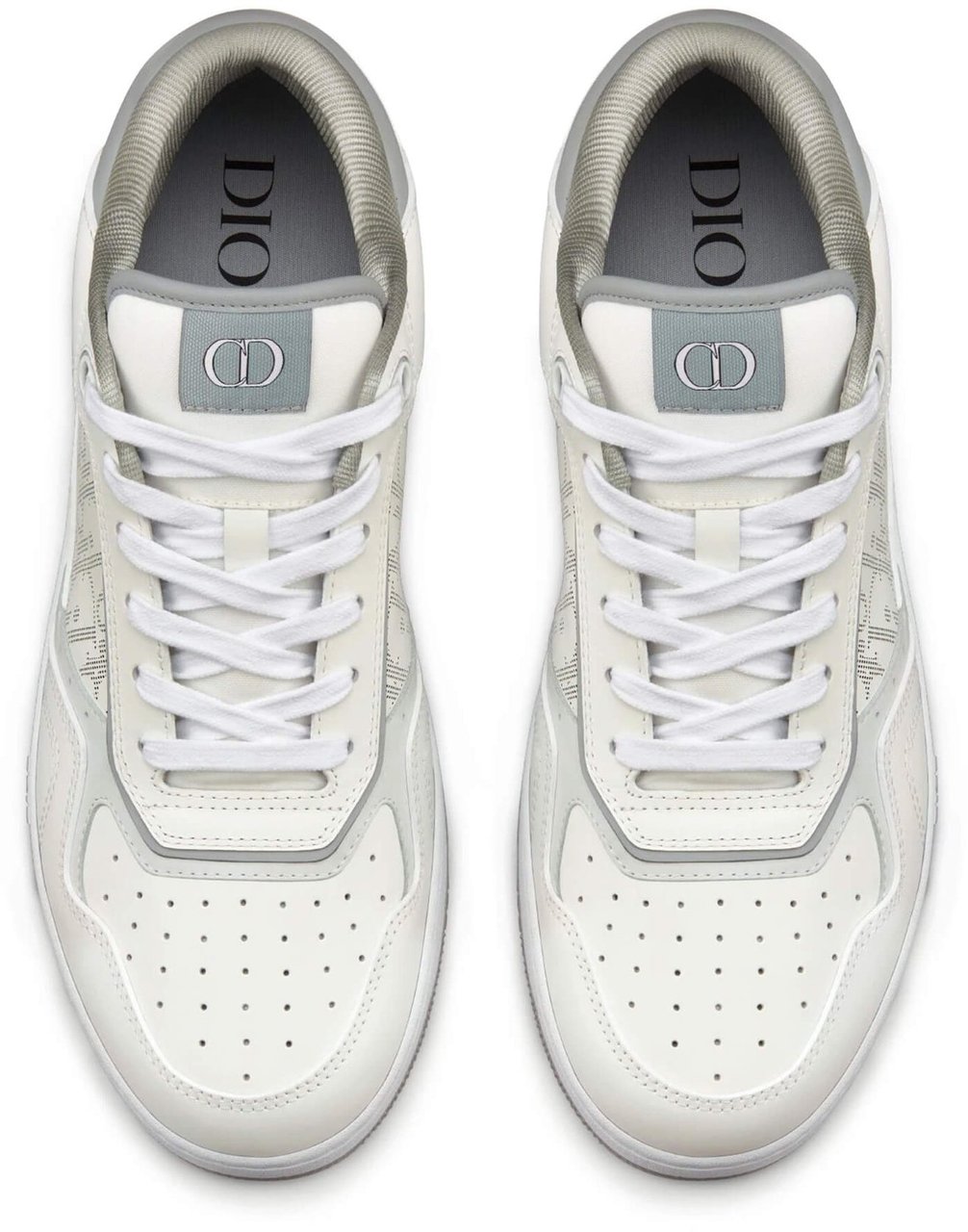 Dior Dior Oblique Leather Sneakers Wit