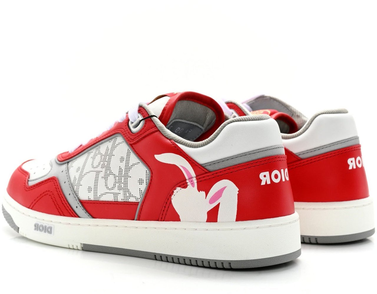 Dior Dior Oblique Rabbit Motif Sneakers Rood