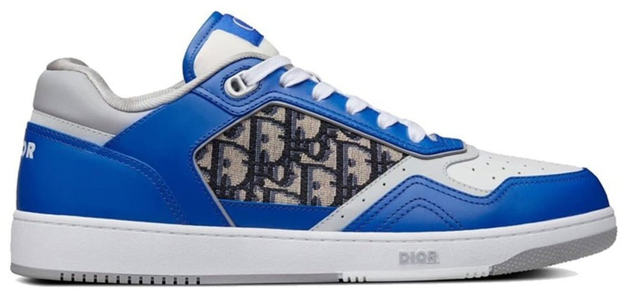 Dior Dior Oblique Leather Sneakers Blauw