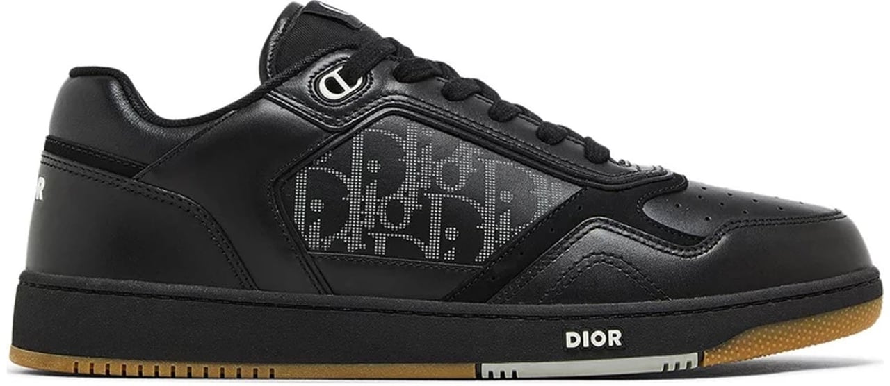 Dior Dior Oblique Leather Sneakers Zwart