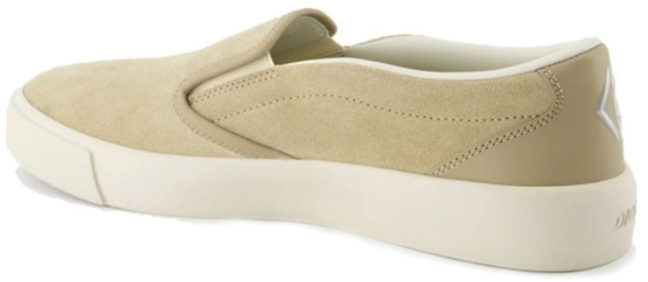 Dior Dior Leather Slip-On Sneakers Beige
