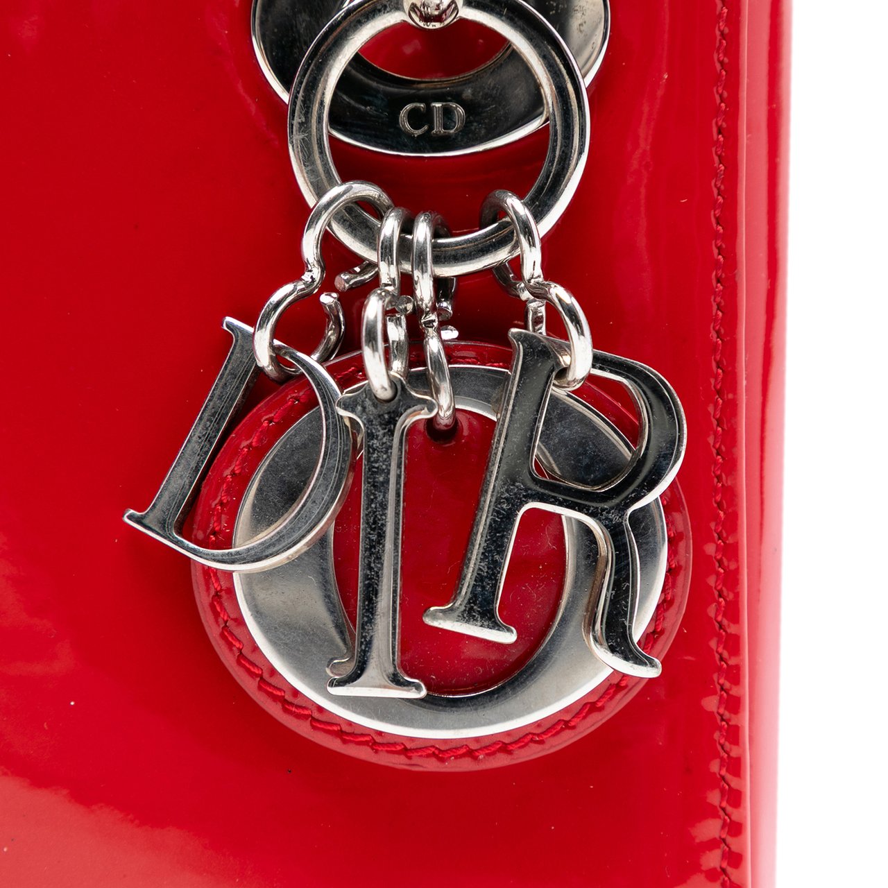 Dior Mini Patent Lady Dior Rood