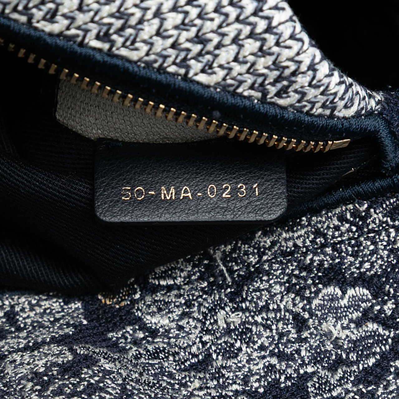 Dior Large Embroidered Canvas Toile de Jouy Lady D Lite Blauw