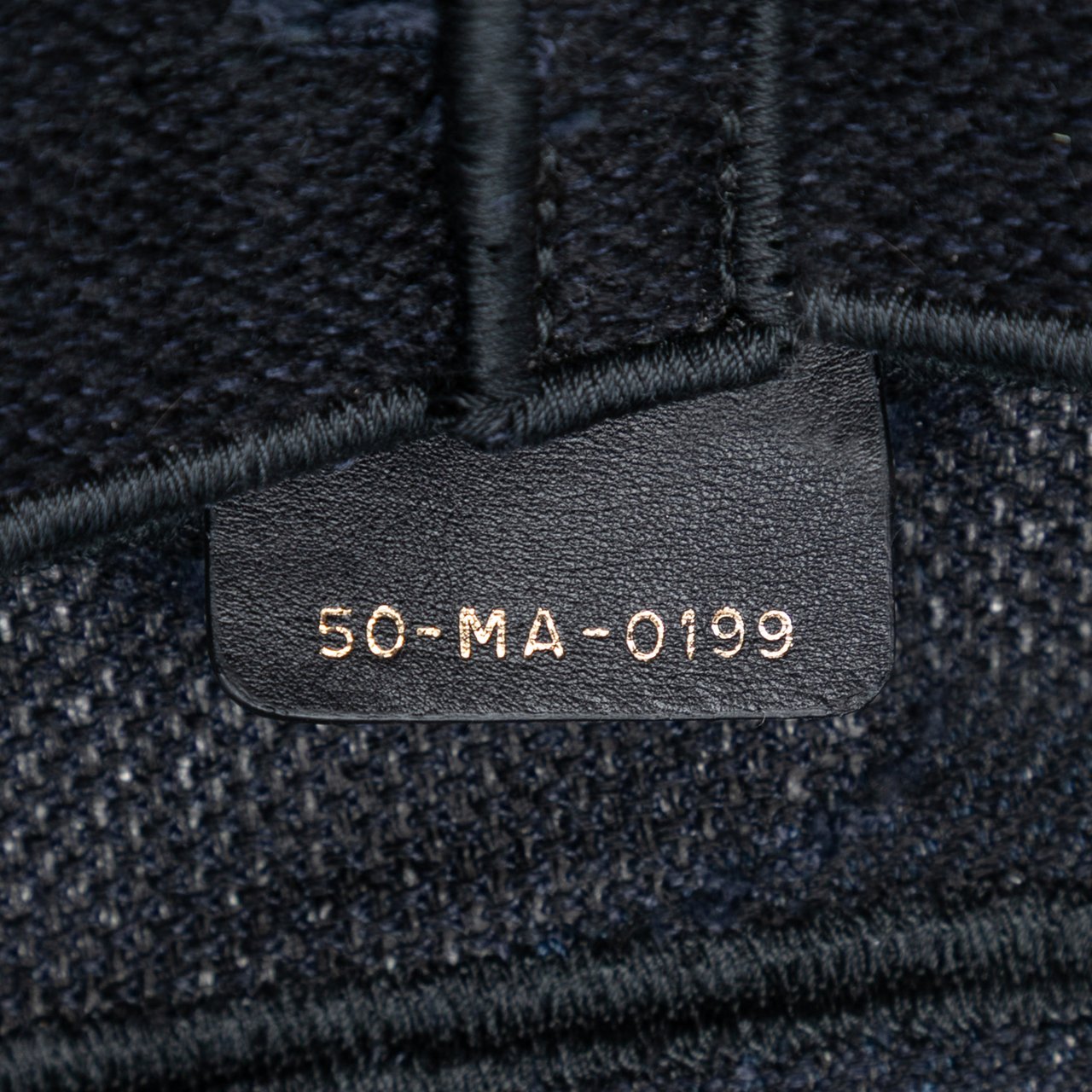 Dior Camouflage Embroidered Canvas Saddle Bag Blauw