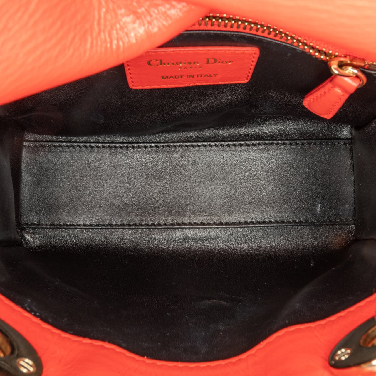 Dior Mini Calfskin Sequin Embellished Lady Dior Rood