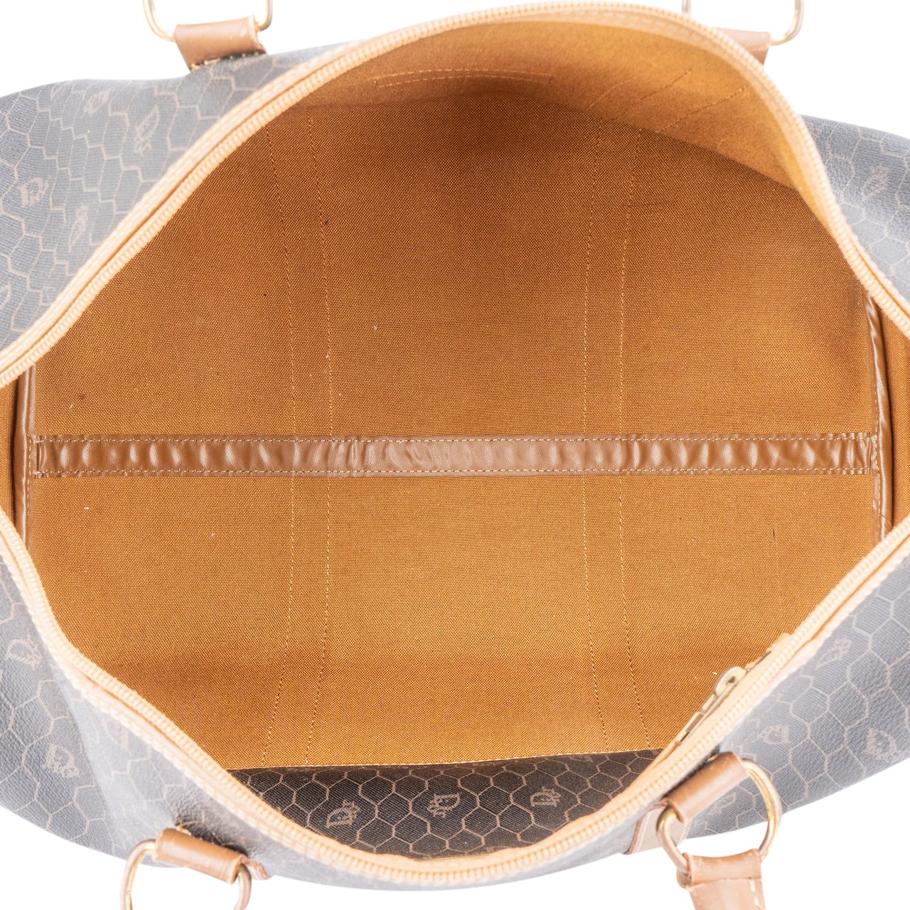 Dior Christian Dior Honeycomb Monogram 45  Duffle Bag Bruin