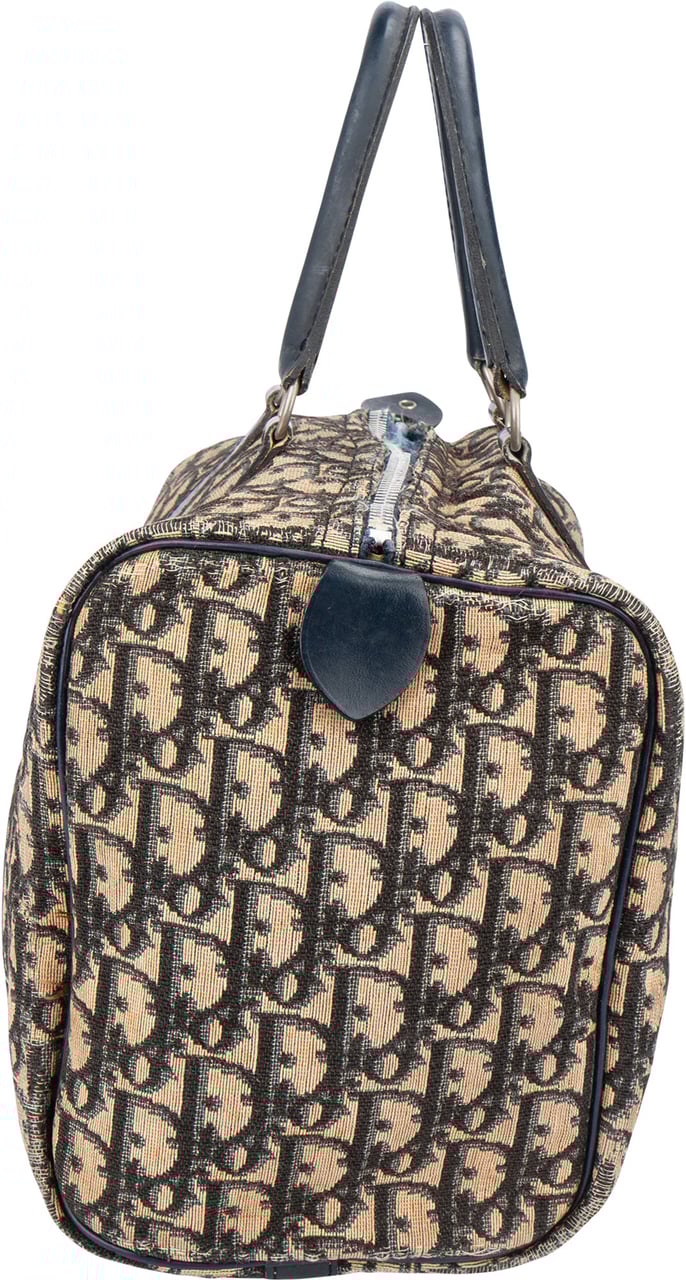 Dior Christian Dior Trotter Monogram Boston 30 Handbag Blauw