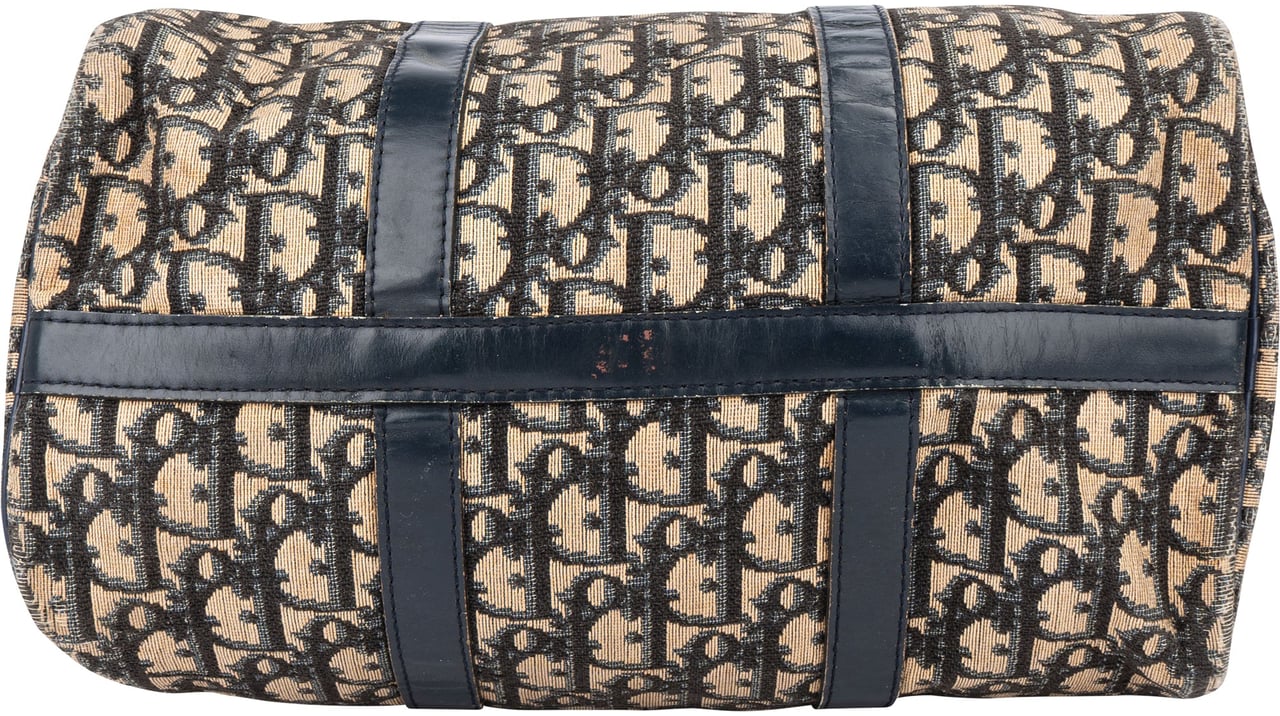 Dior Christian Dior Trotter Monogram Boston 30 Handbag Blauw