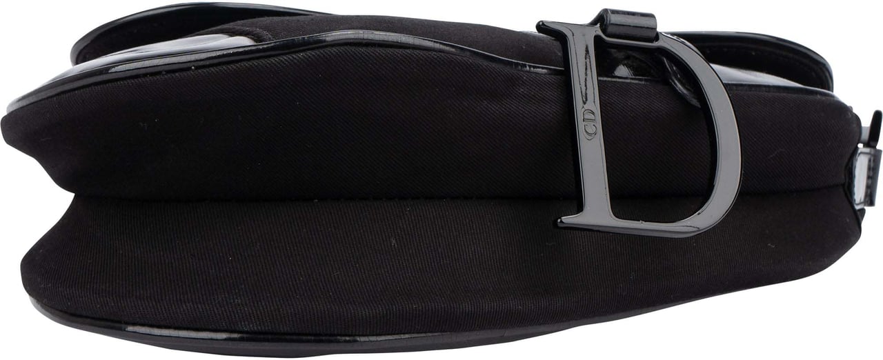 Dior Christian Dior Classic Noir Saddle Handbag Zwart