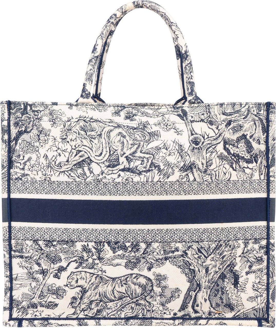 Dior Christian Dior Dioriviera Monogram Large Book Tote Handbag Blauw