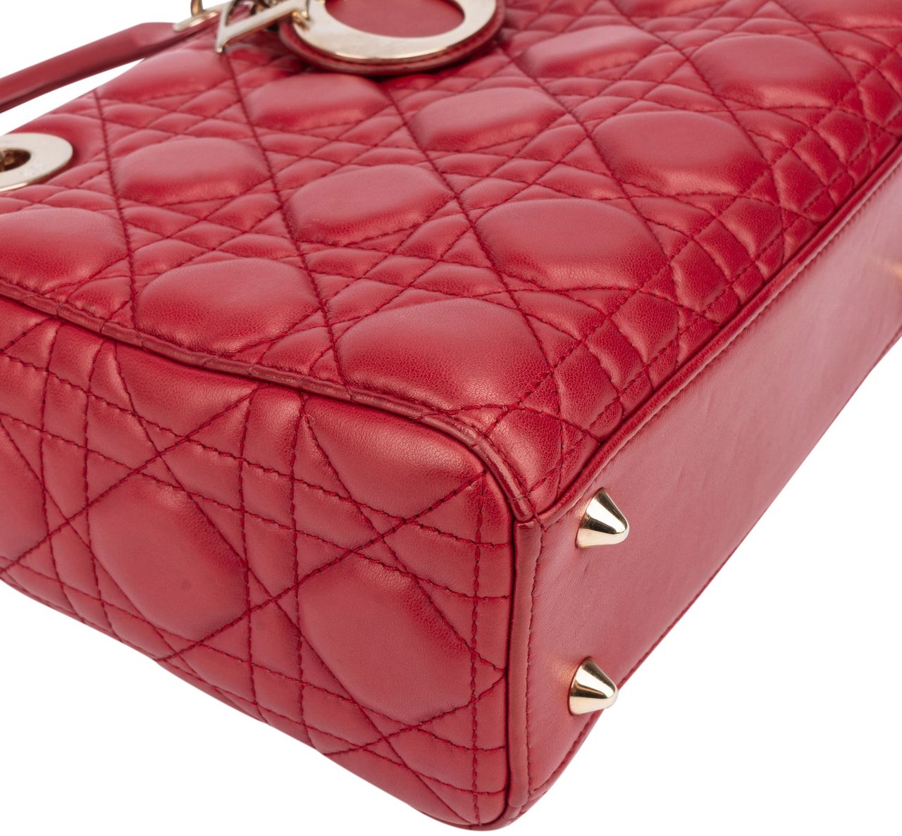 Dior Christian Dior Quilted Leather ABC Lady Dior Handbag Divers