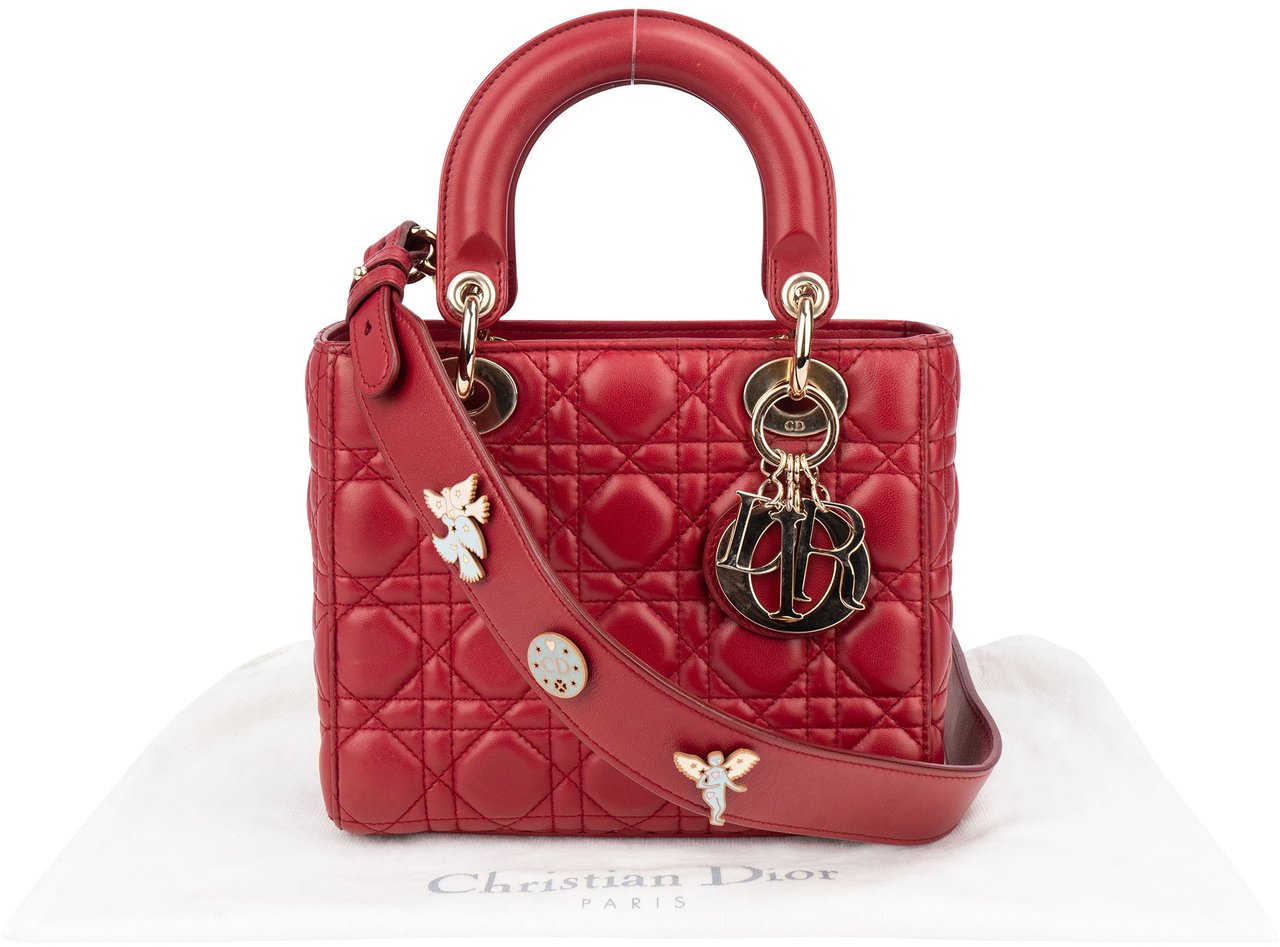 Dior Christian Dior Quilted Leather ABC Lady Dior Handbag Divers