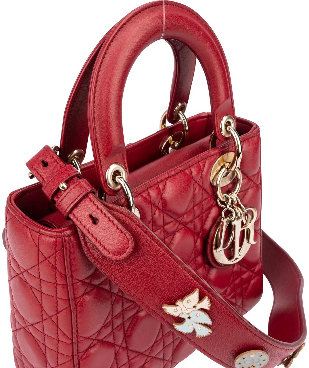 Dior Christian Dior Quilted Leather ABC Lady Dior Handbag Divers