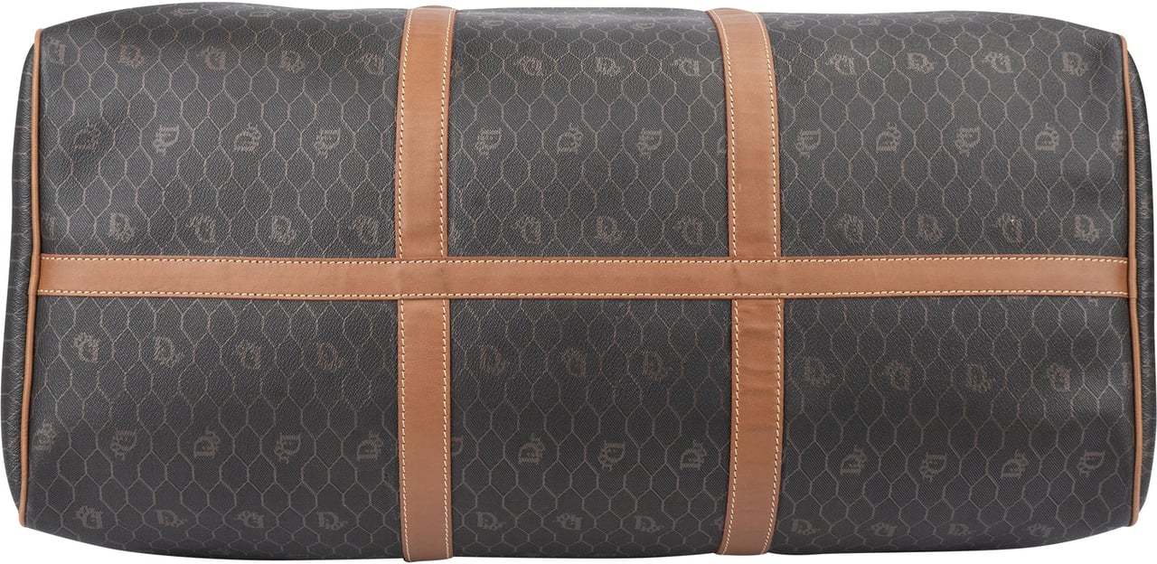 Dior Christian Dior Honeycomb Monogram Duffle Bag 55 Bruin