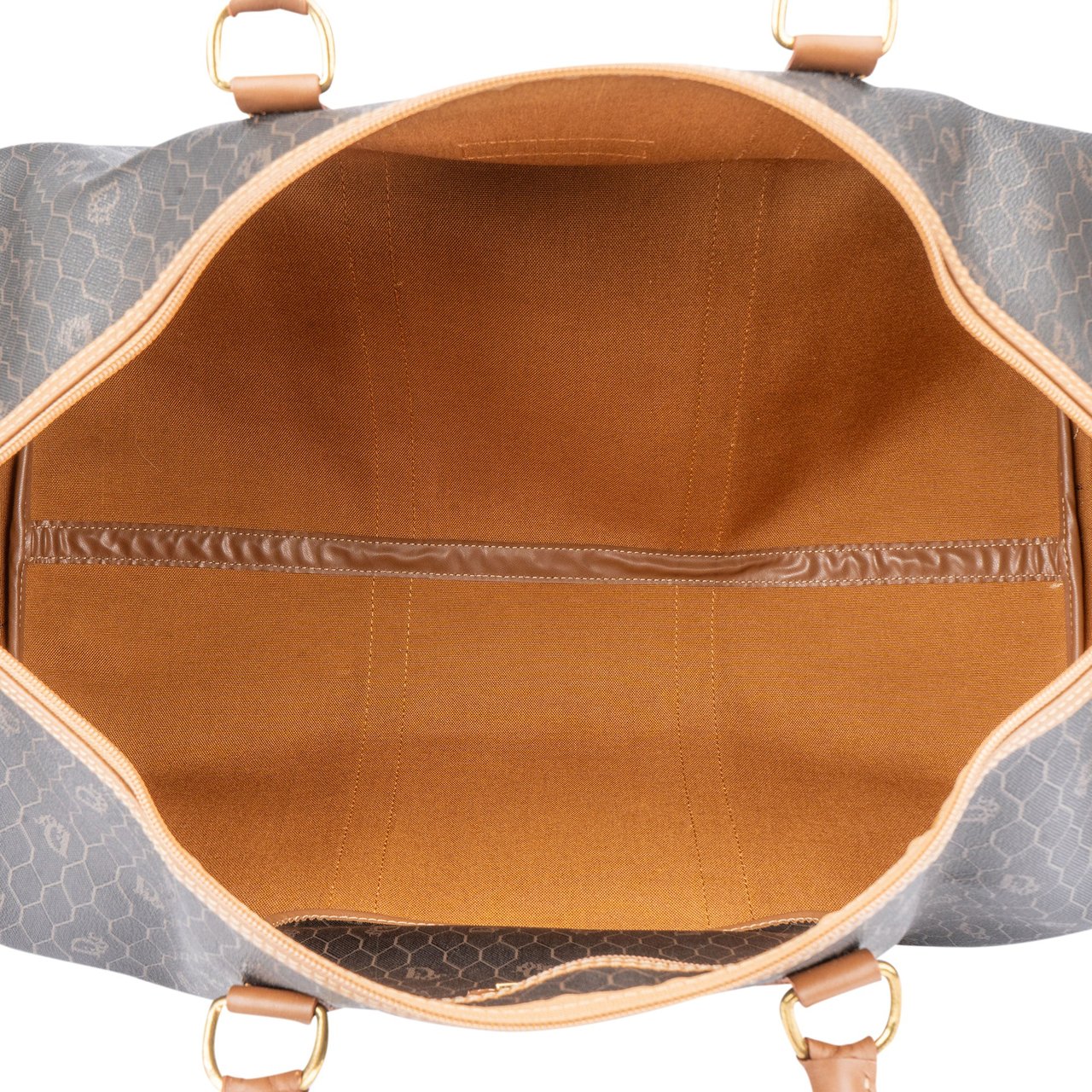 Dior Christian Dior Honeycomb Monogram Duffle Bag 55 Bruin