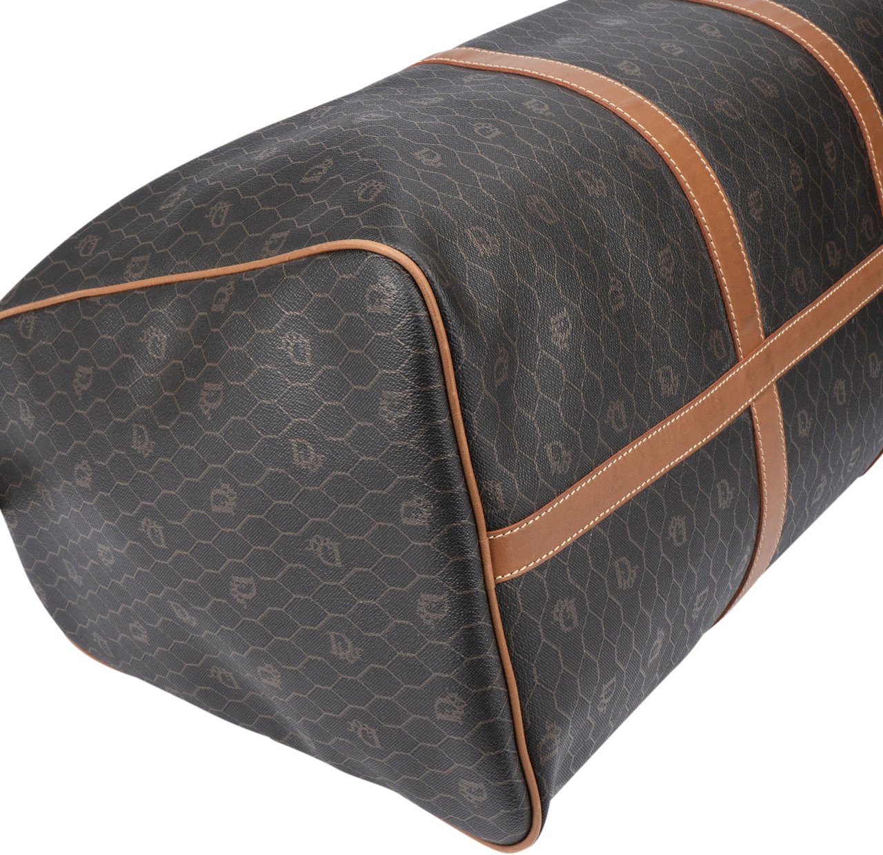 Dior Christian Dior Honeycomb Monogram Duffle Bag 55 Bruin