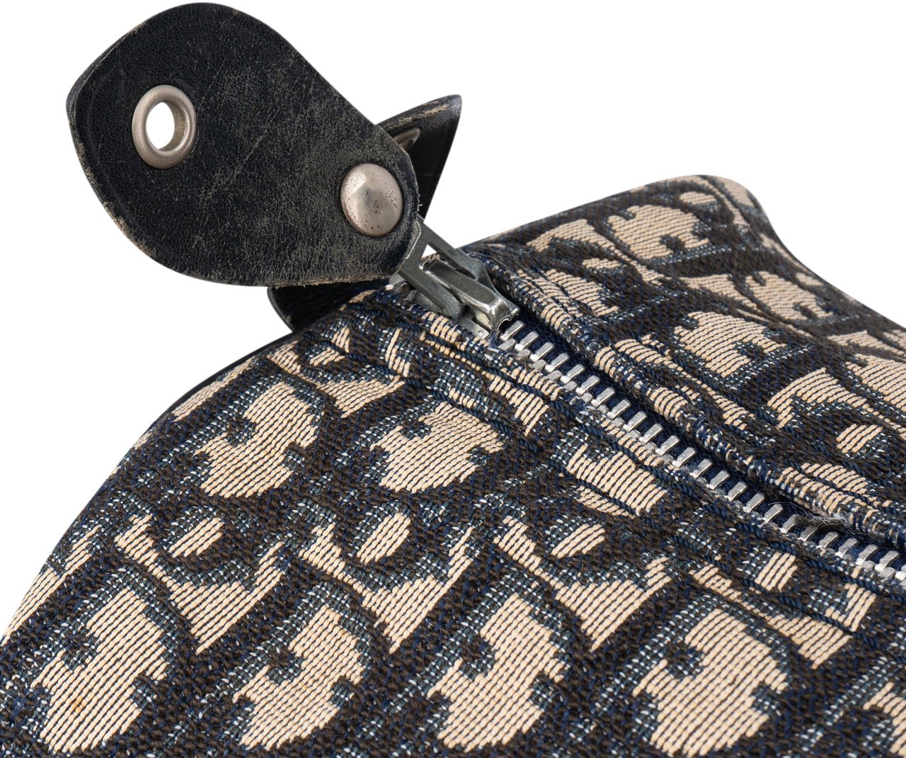 Dior Christian Dior Trotter Monogram Boston 40 Handbag Blauw