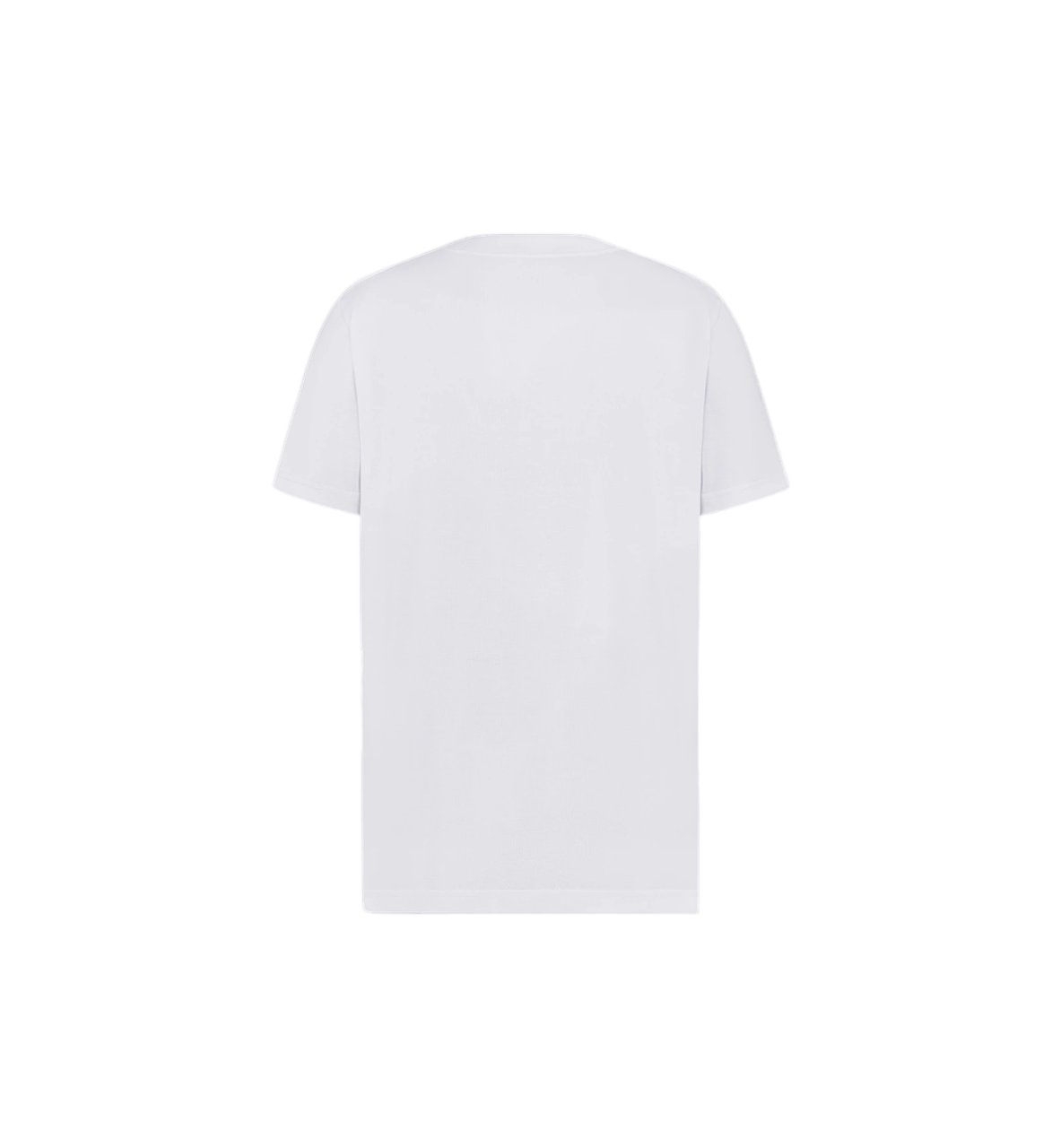Dior Short-Sleeve Crew Neck Logo T-Shirt Wit