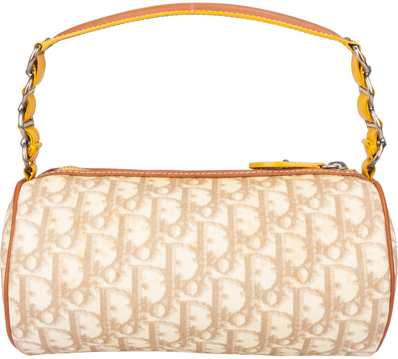 Dior Christian Dior Trotter Monogram Lovely Bowling Handbag Beige