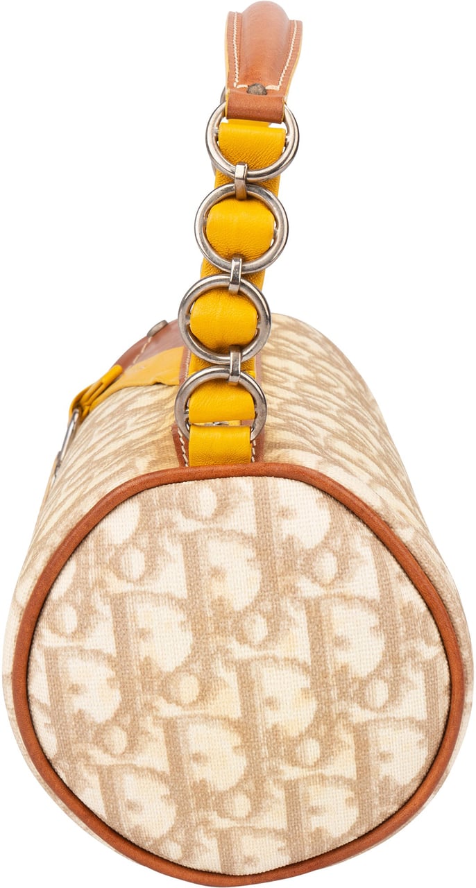 Dior Christian Dior Trotter Monogram Lovely Bowling Handbag Beige