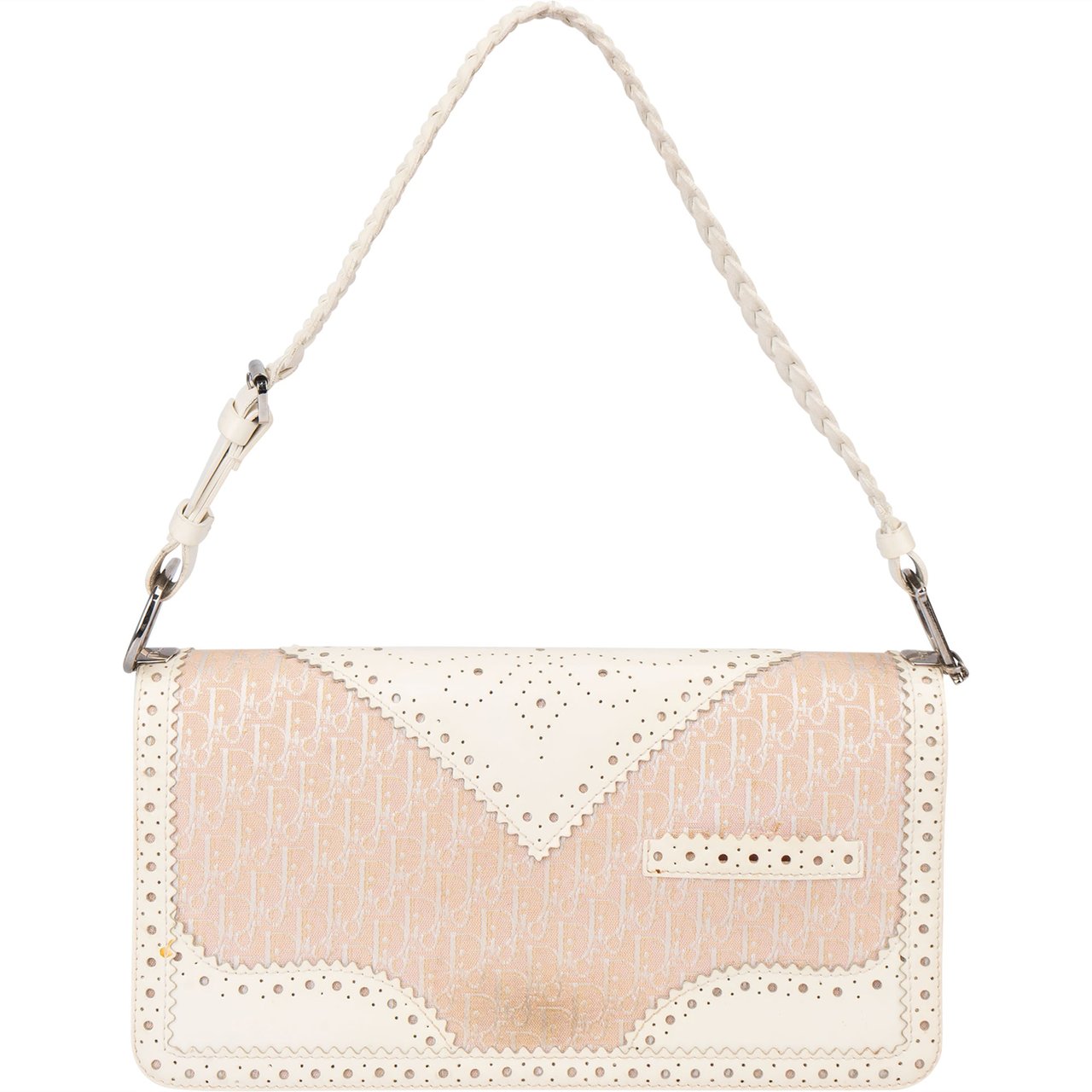 Dior Christian Dior Mini Trotter Monogram Shoulder Bag Rood