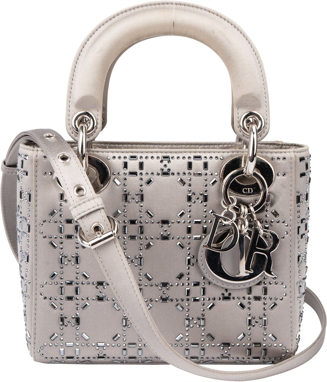 Dior Christian Dior Limited Satin Mini Lady Dior Handbag Divers