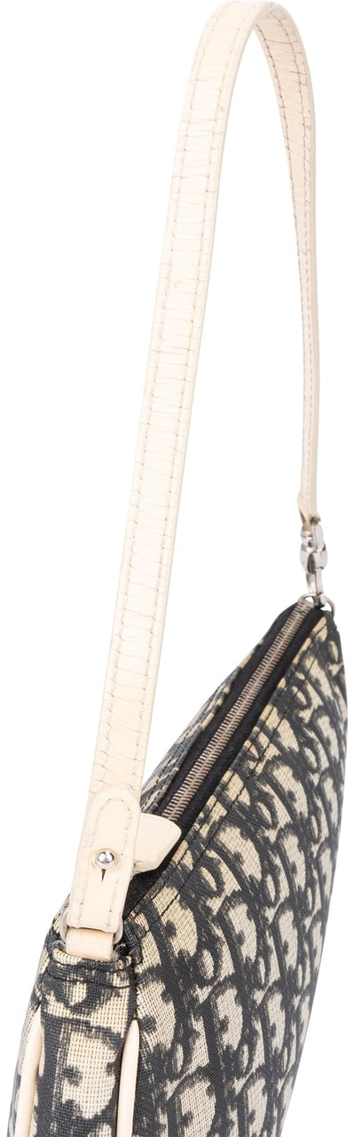 Dior Christian Dior Trotter Monogram Mini Saddle Handbag Blauw