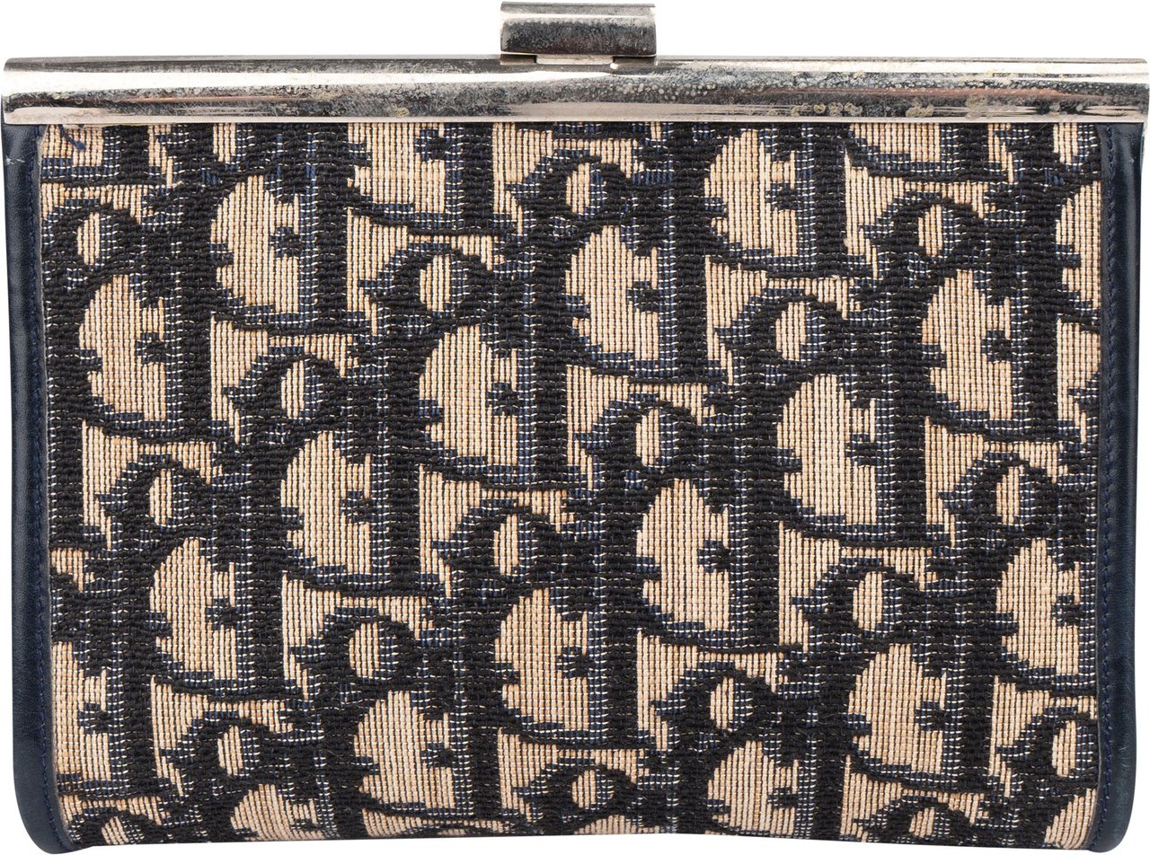 Dior Christian Dior Trotter Monogram Coin Wallet Zwart