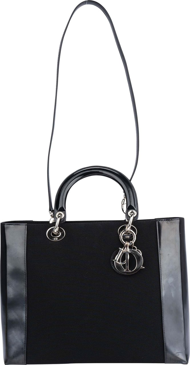 Dior Christian Dior Plain Large Lady Dior Handbag Divers