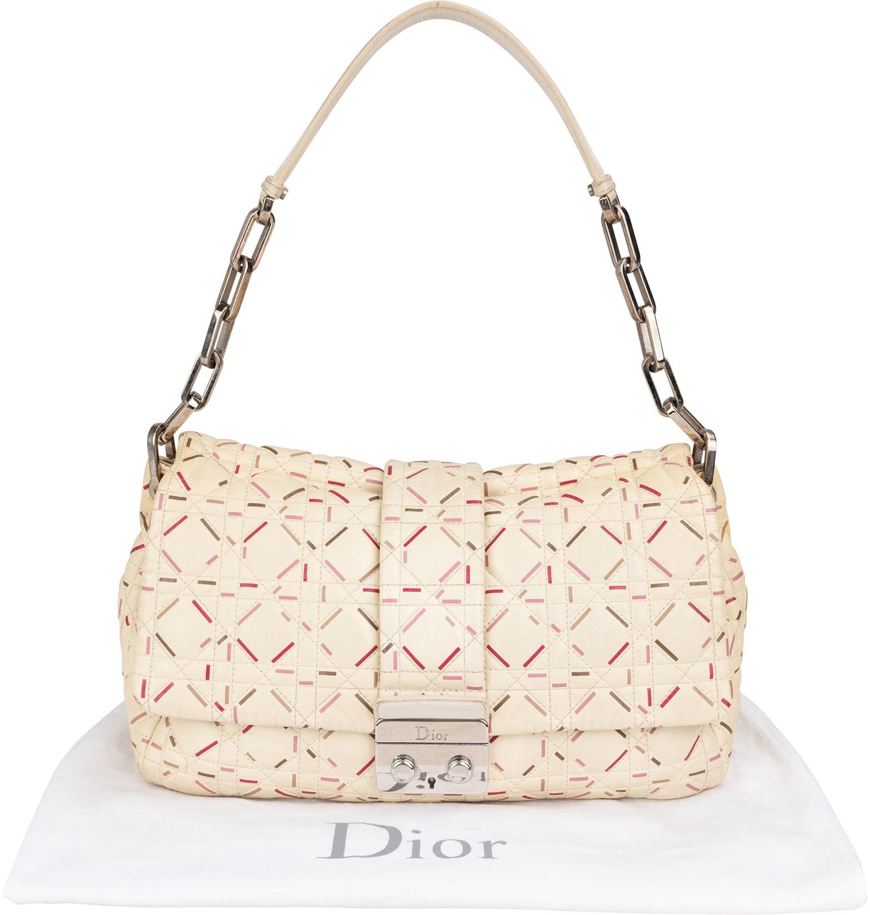 Dior Christian Dior Quilted Leather Miss Dior Shoulder Bag Wit