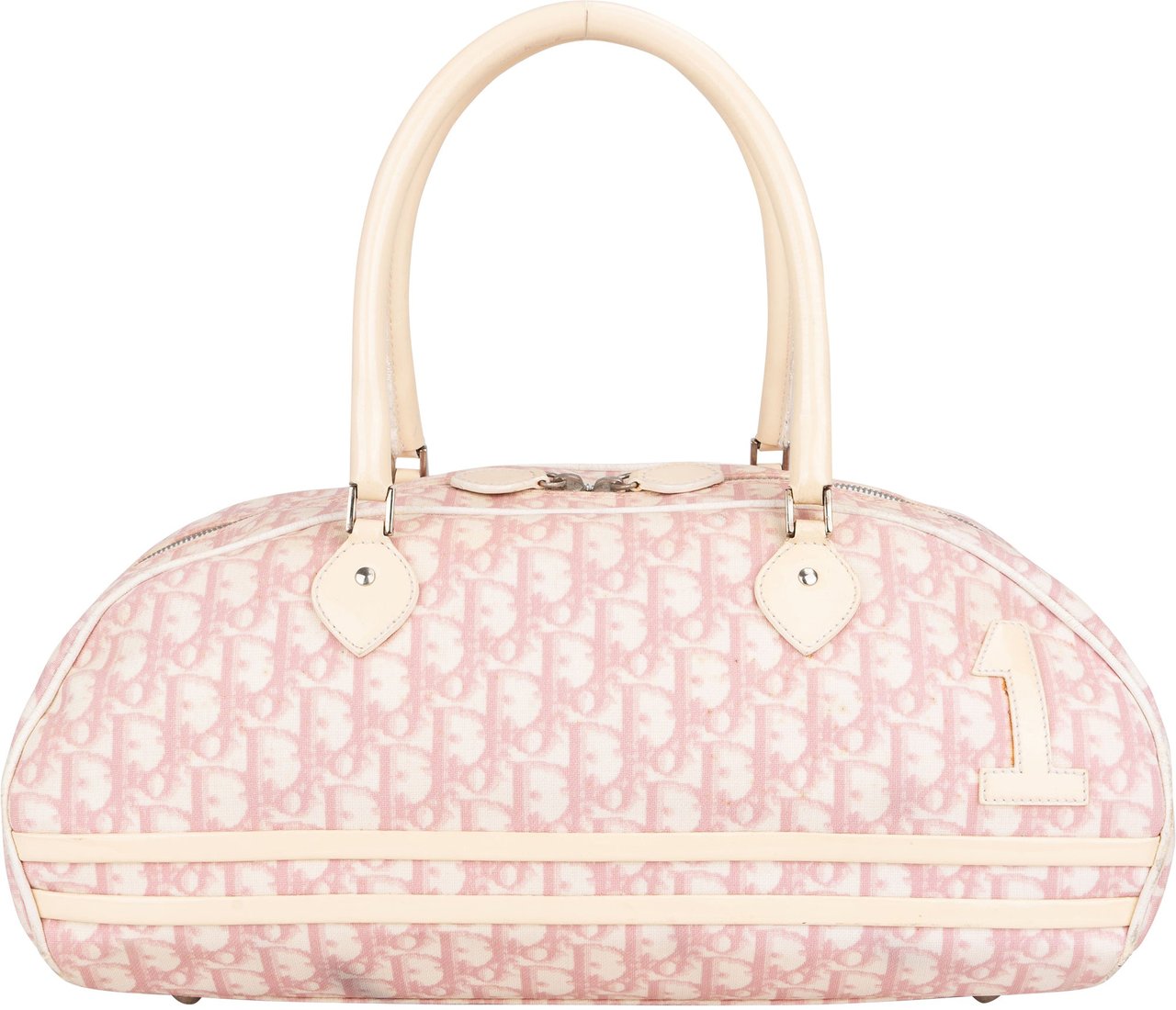 Dior Christian Dior Trotter Monogram No. 1 Handbag Rood