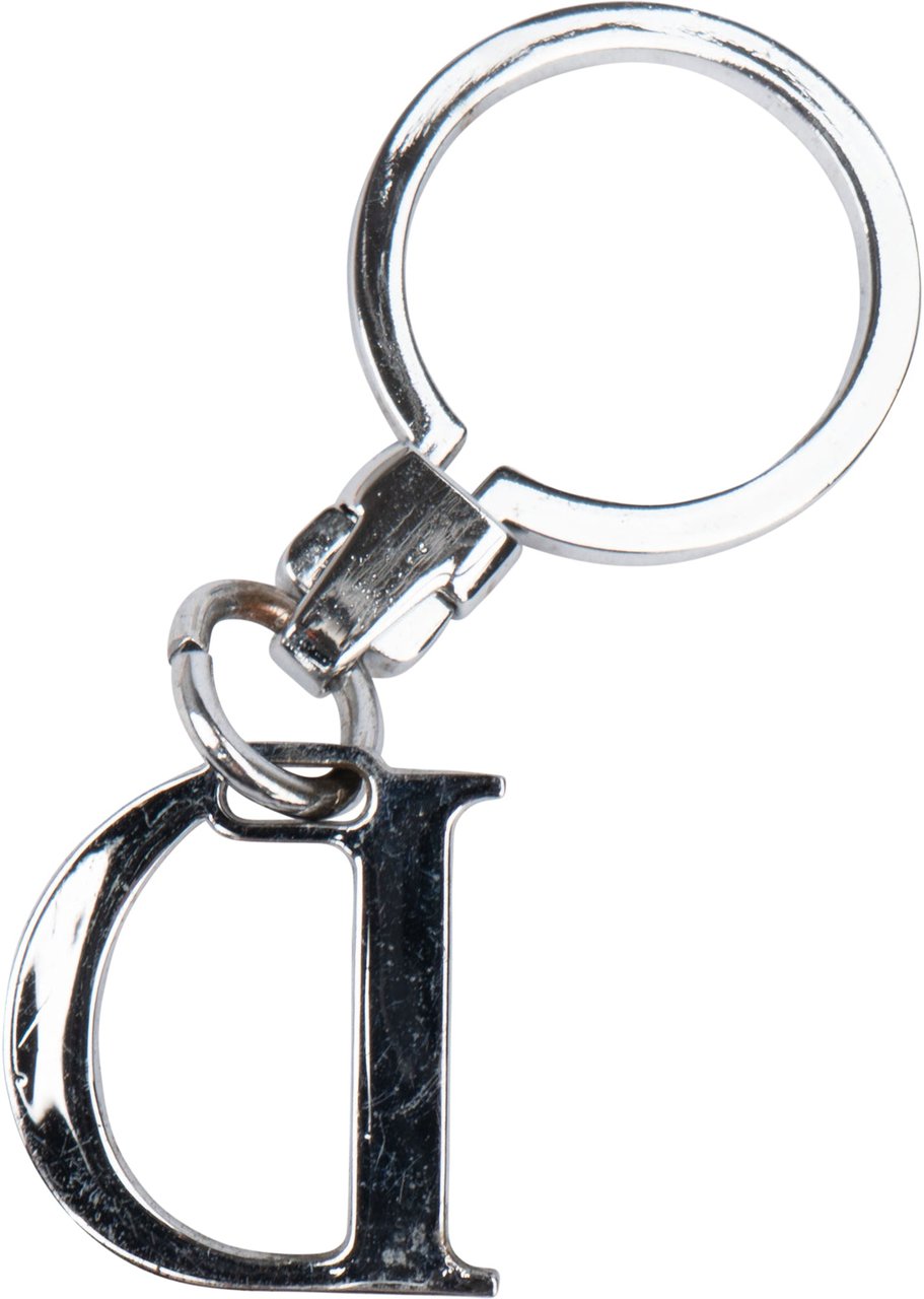 Dior Christian Dior Silver Tone D Bags Pendant Divers