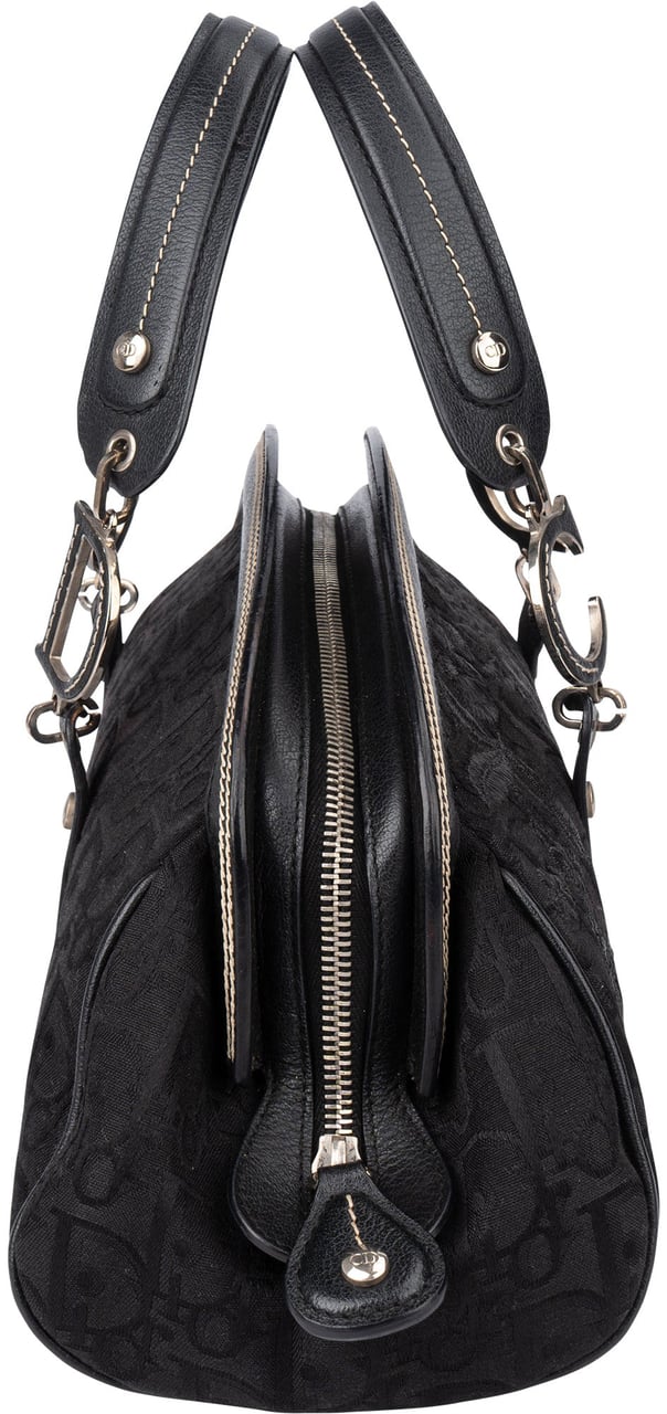 Dior Christian Dior Trotter Monogram Diorissimo Handbag Zwart