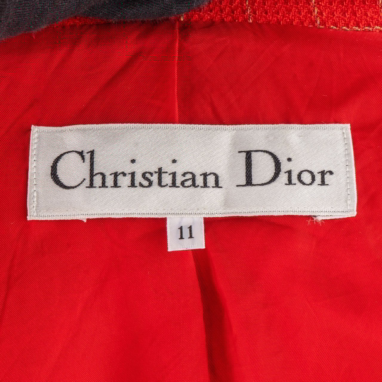Dior Christian Dior Striped Lady Jacket (D38 / FR40) Rood