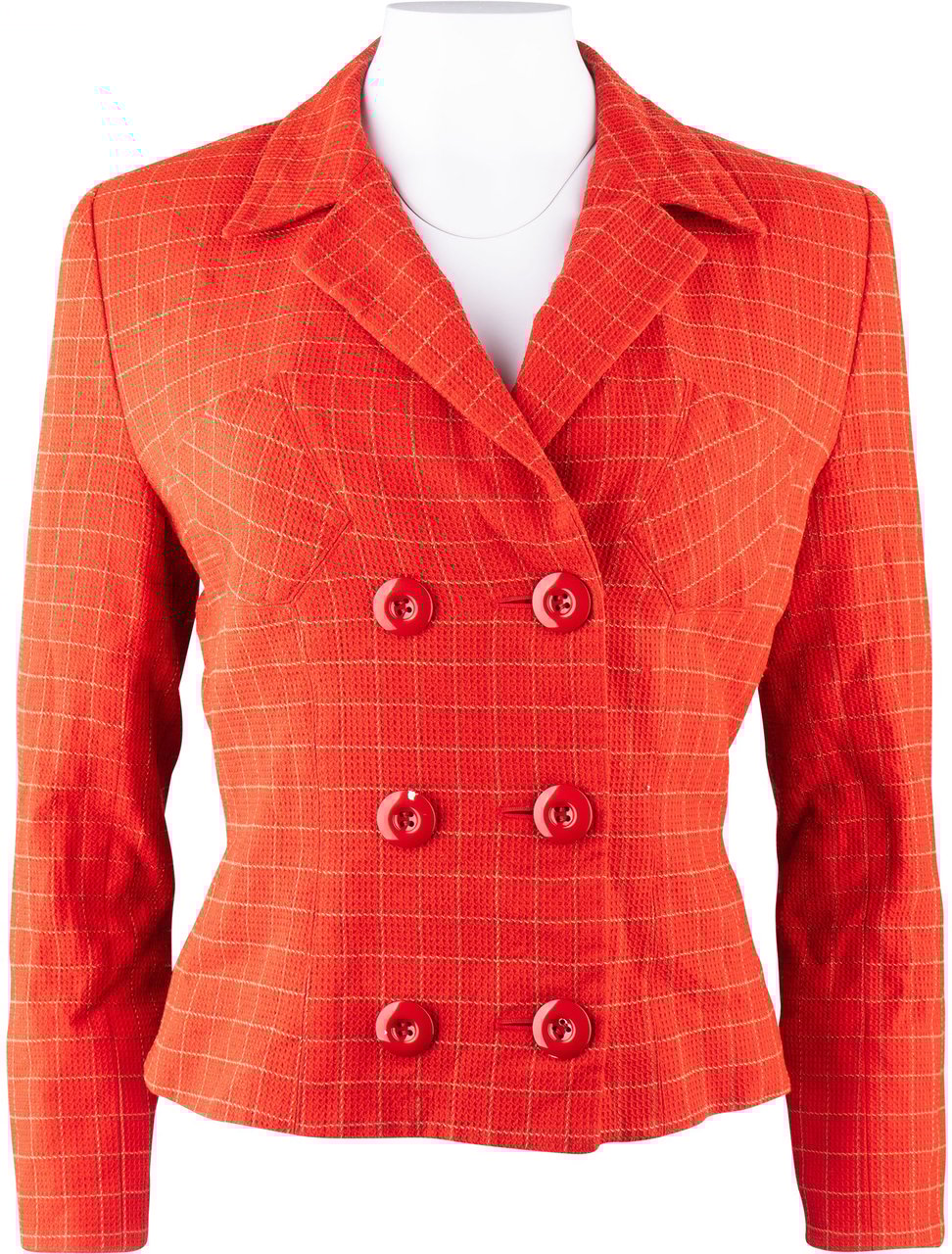 Dior Christian Dior Striped Lady Jacket (D38 / FR40) Rood