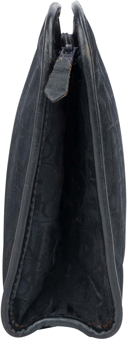 Dior Christian Dior Satin Trotter Monogram Clutch Blauw