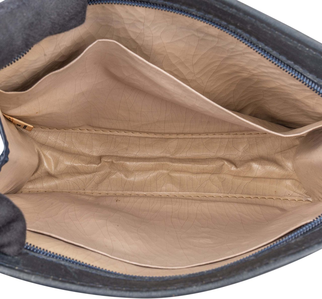 Dior Christian Dior Satin Trotter Monogram Clutch Blauw