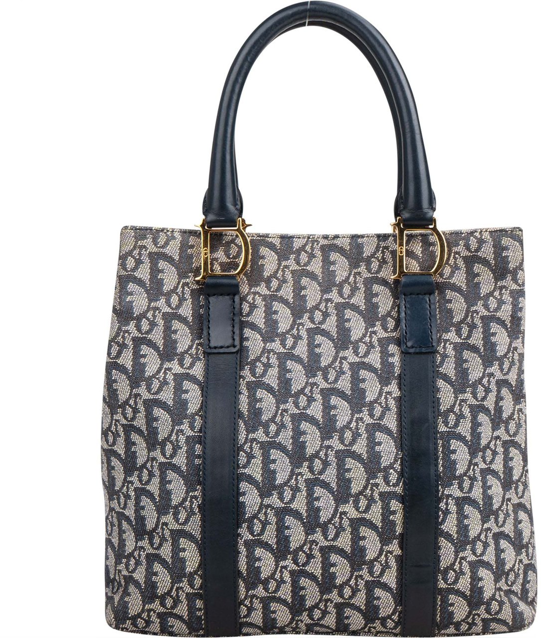 Dior Christian Dior Trotter Monogram Handbag Blauw