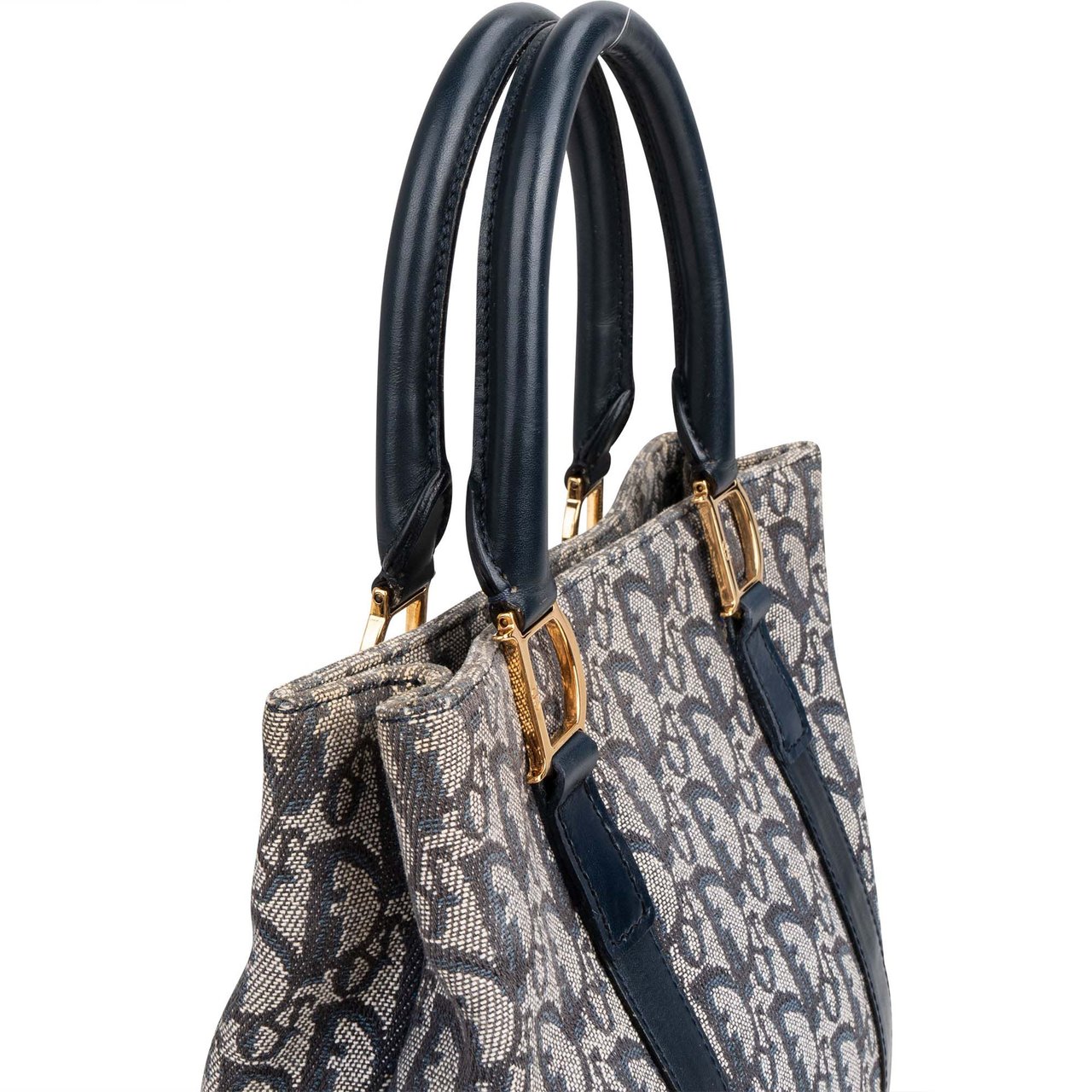 Dior Christian Dior Trotter Monogram Handbag Blauw