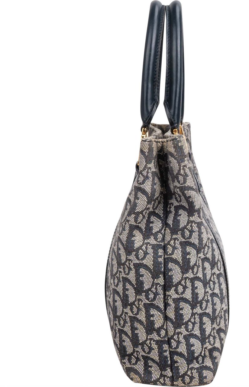 Dior Christian Dior Trotter Monogram Handbag Blauw