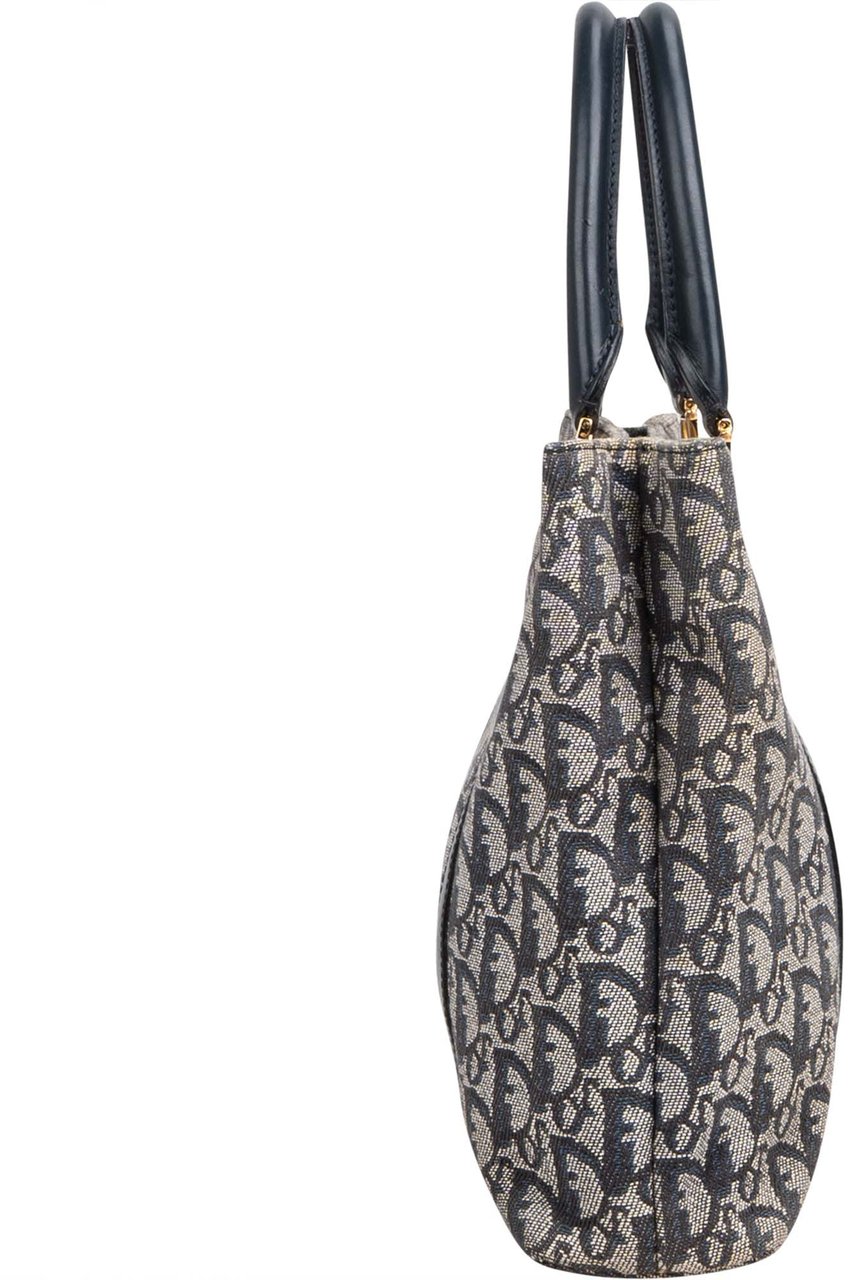 Dior Christian Dior Trotter Monogram Handbag Blauw