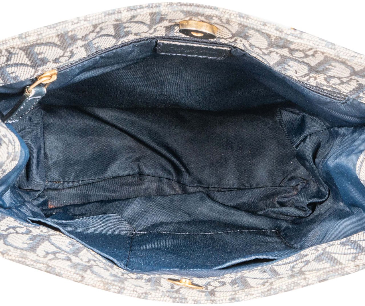 Dior Christian Dior Trotter Monogram Handbag Blauw