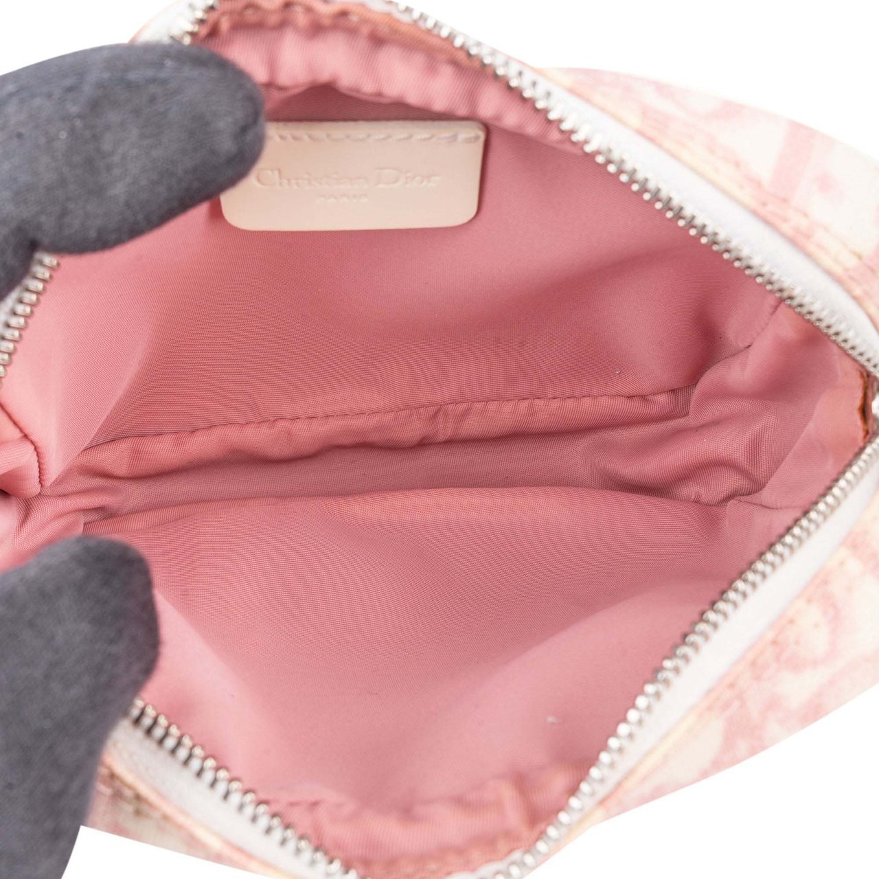 Dior Christian Dior Trotter Monogram No. 2 Pouch Rood