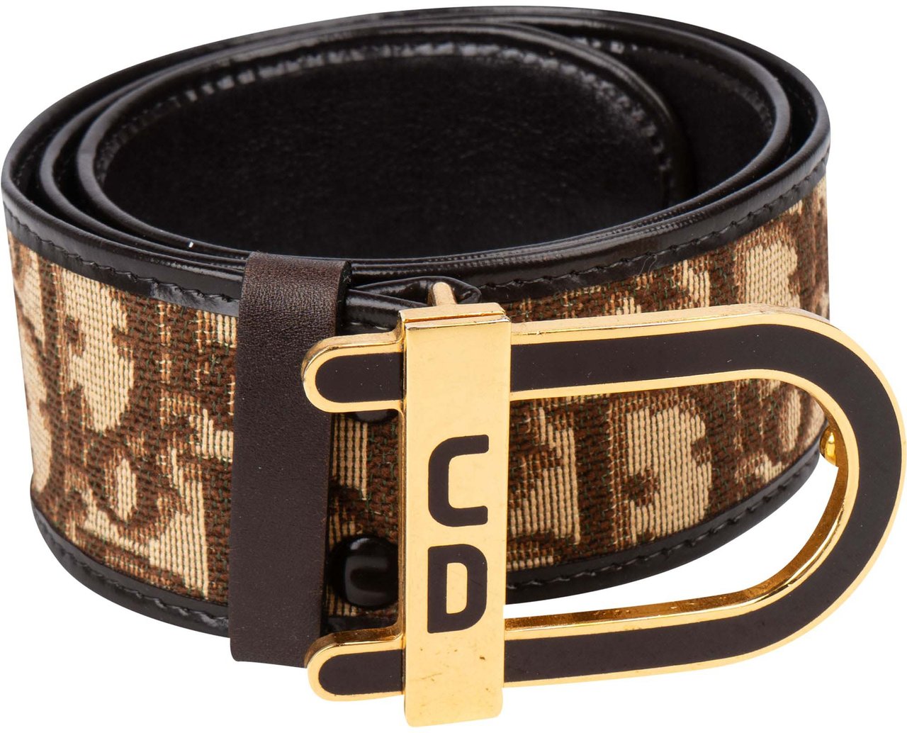 Dior Christian Dior Trotter Monogram CD Women Belt Bruin